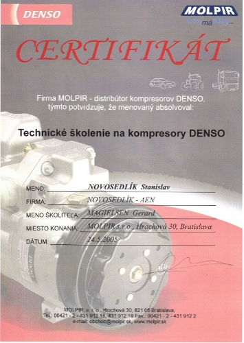 Certifikát
